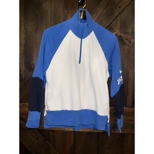 Nike Dri Fit Women's Just Do It 1/4 Zip Pullover Long Sleeve Sweatshirt Small‎